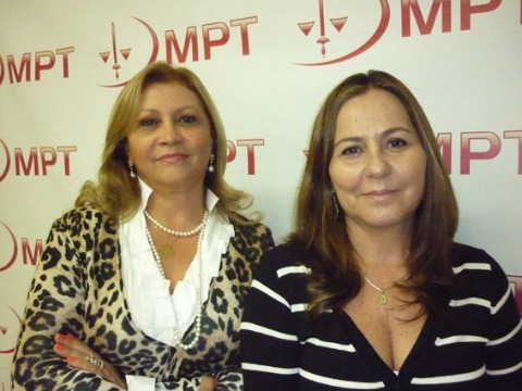 Zulma Veloz (à esquerda), procuradora do Ministério Público do Trabalho, 53 anos