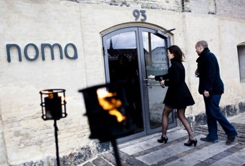 A entrada do Noma, que fica na capital dinamarquesa, Copenhagen