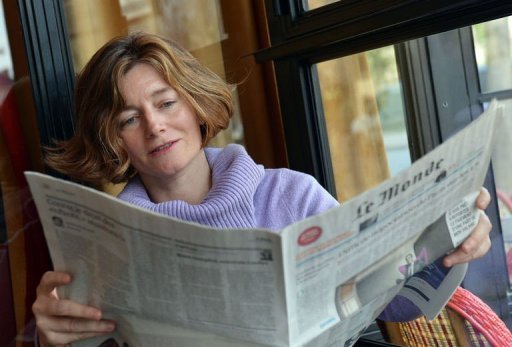 Natalie Nougayrède, 46 anos, à frente do jornal de maior prestígio da França