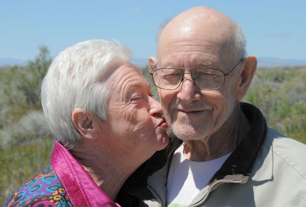 John Williamson e sua mulher, Barbara, em foto de 2011
