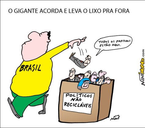 Limpeza geral: todos os que prejudicam os brasileiros vão para o lixo