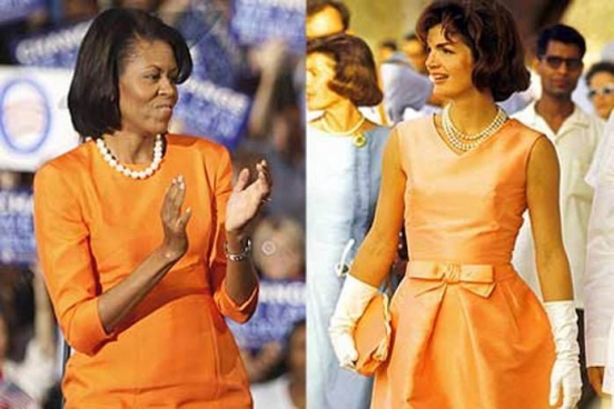 Há sempre comparação entre Michelle e Jacqueline Kennedy