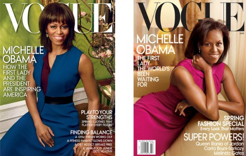 A primeira dama foi capa da revista Vogue duas vezes