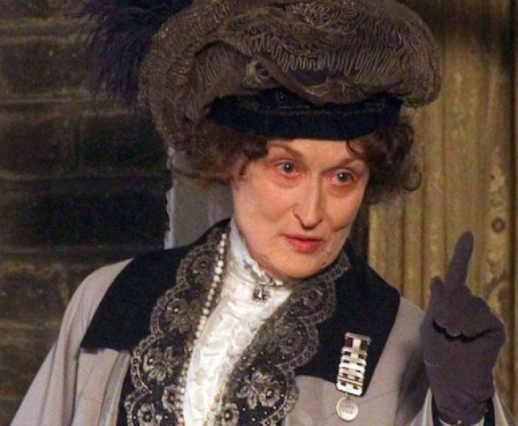 Emmeline Pankhurst, lider do movimento pelo voto feminino é interpretada pela atriz Meryl Streep