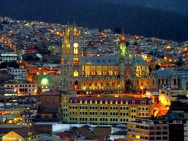 Equador  é o segundo melhor país para aposentados. A foto é da capital, Quito