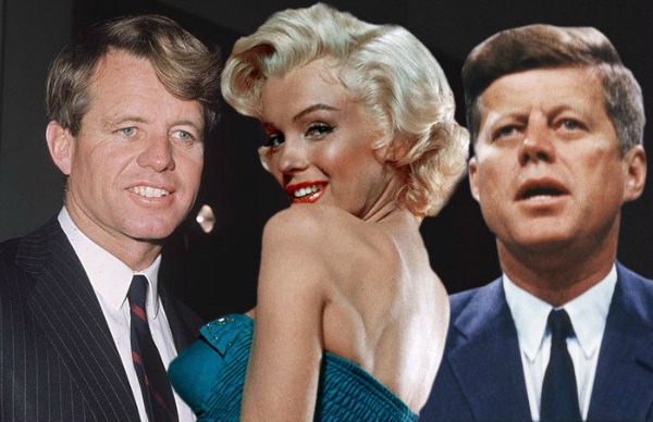 A atriz teria tido  caso com os irmãos Kennedy, John e Robert