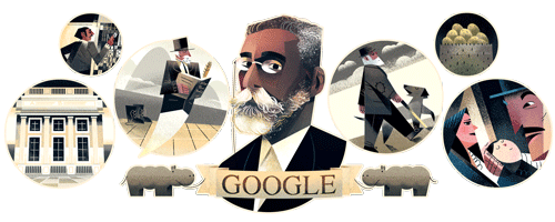 A homenagem do Google na data de nascimento do escritor carioca